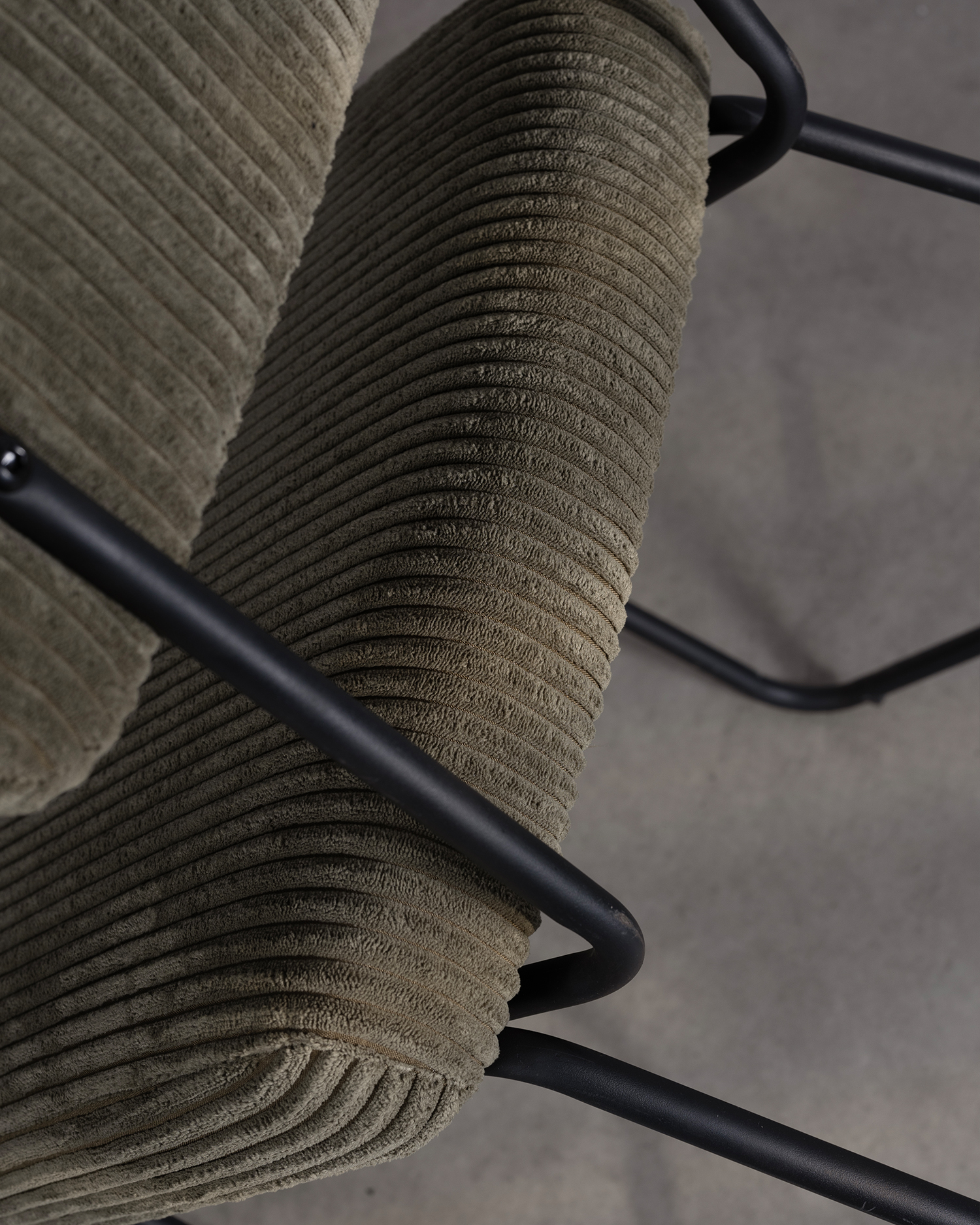 Corduroy stoffen eetstoelen Corduroy stoffen eetstoelen