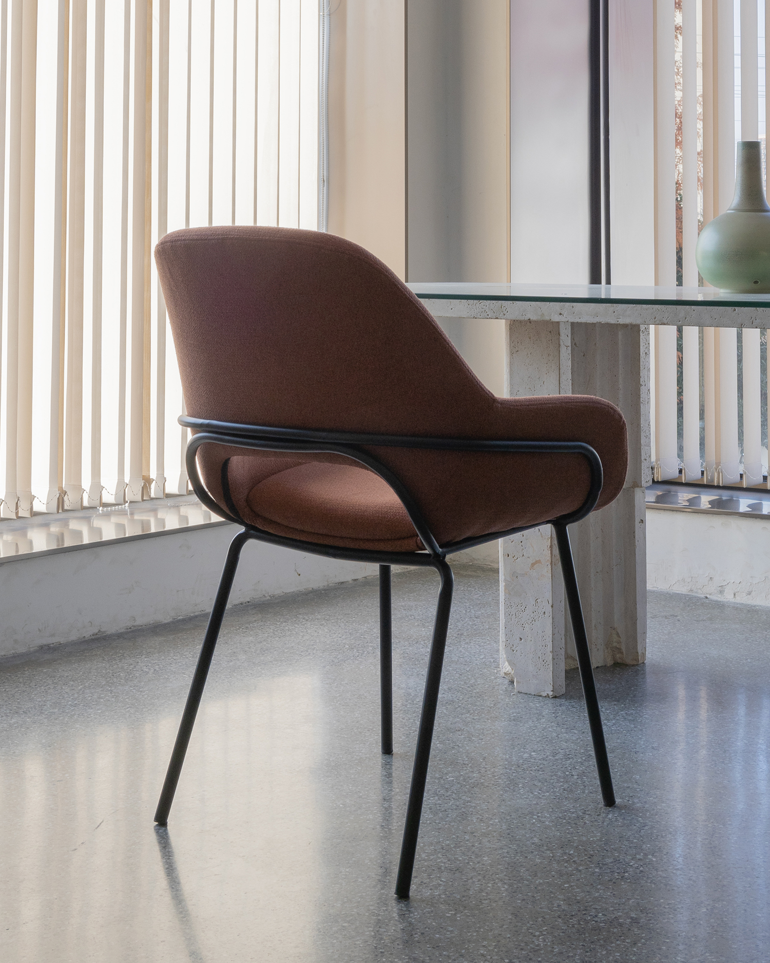 Metal Base Dining Stoelen Metal Base Dining Stoelen