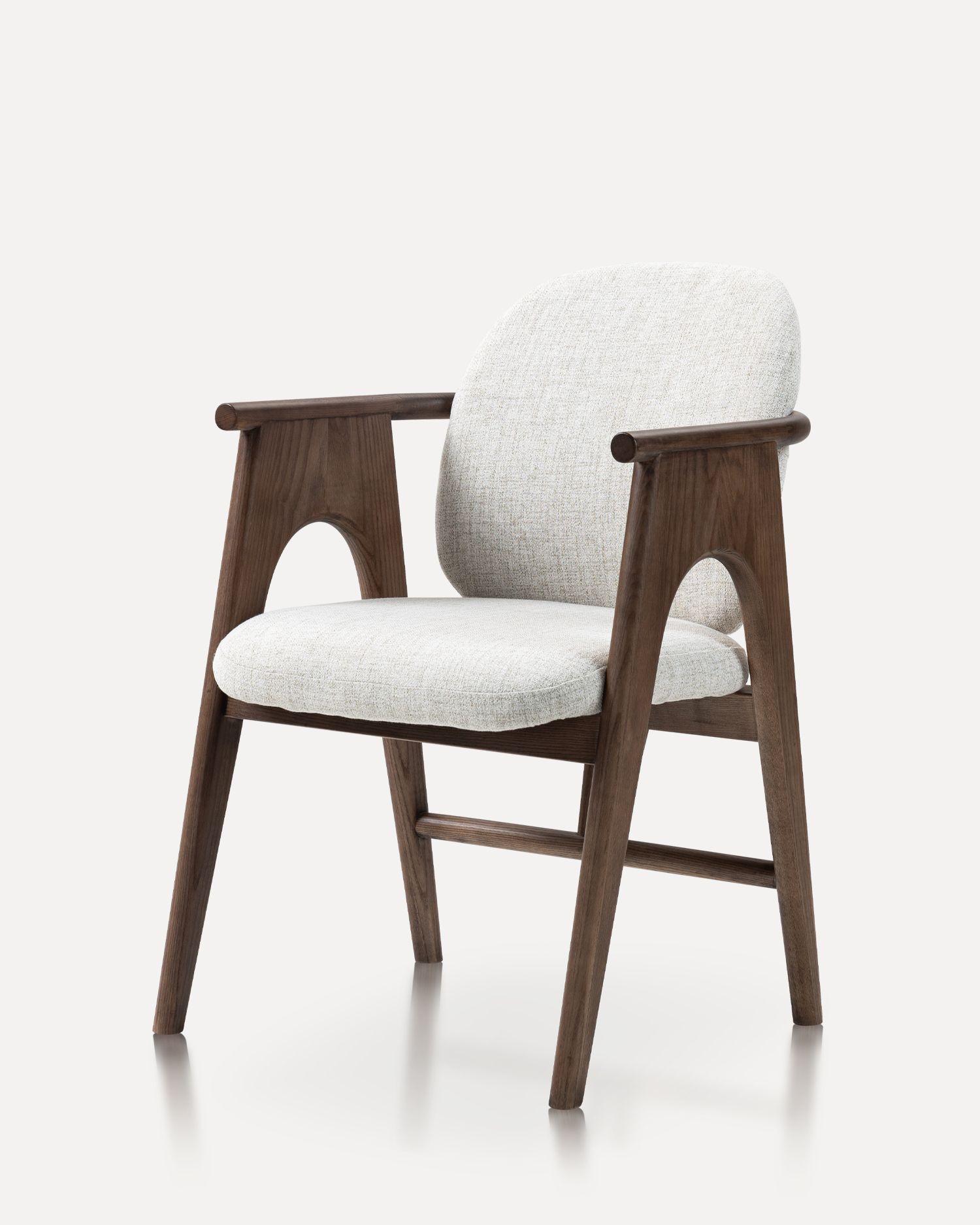 Elegante gestoffeerde houten stoel Elegante gestoffeerde houten stoel