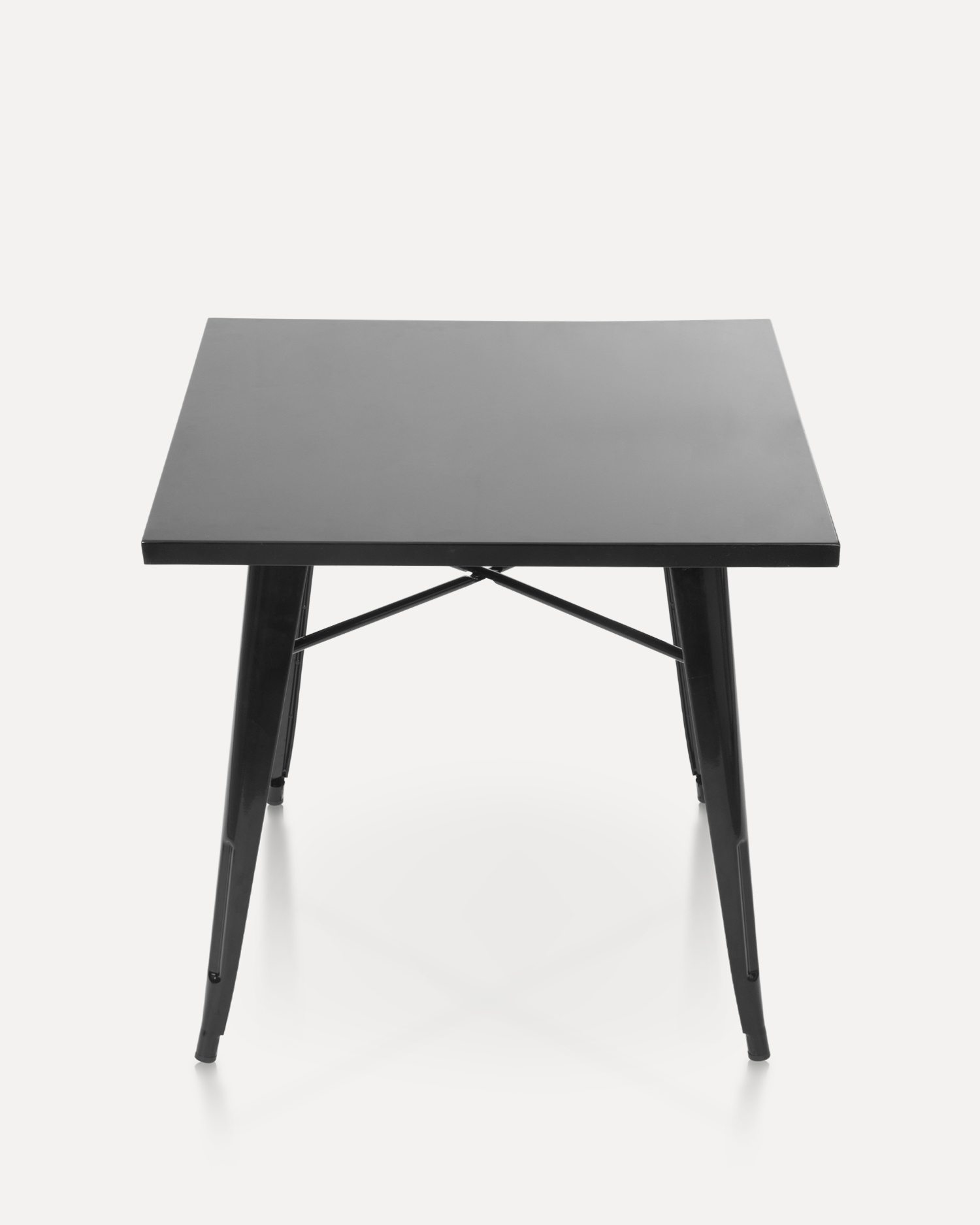 Black metal industriële eettafel Black metal industriële eettafel