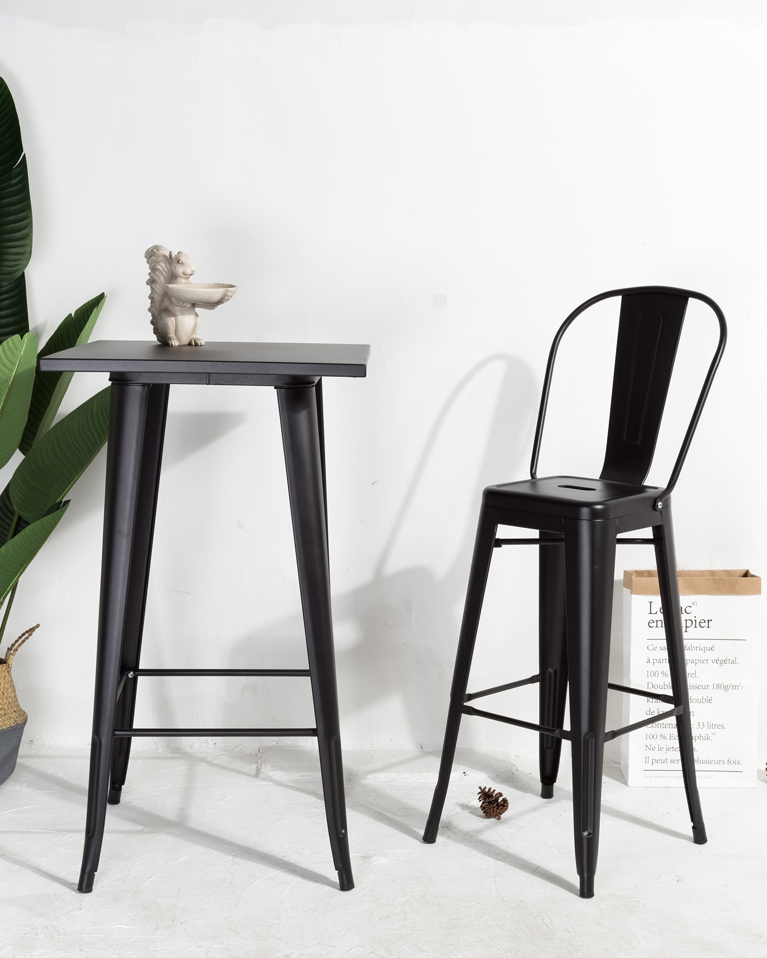 Metalen staaftafel Metalen staaftafel