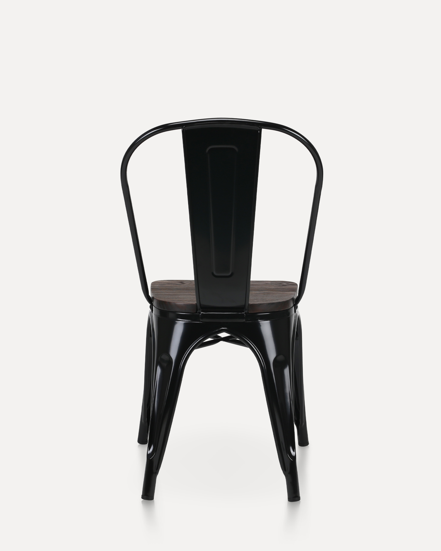 Retro metalen stoel houten stoel Retro metalen stoel houten stoel