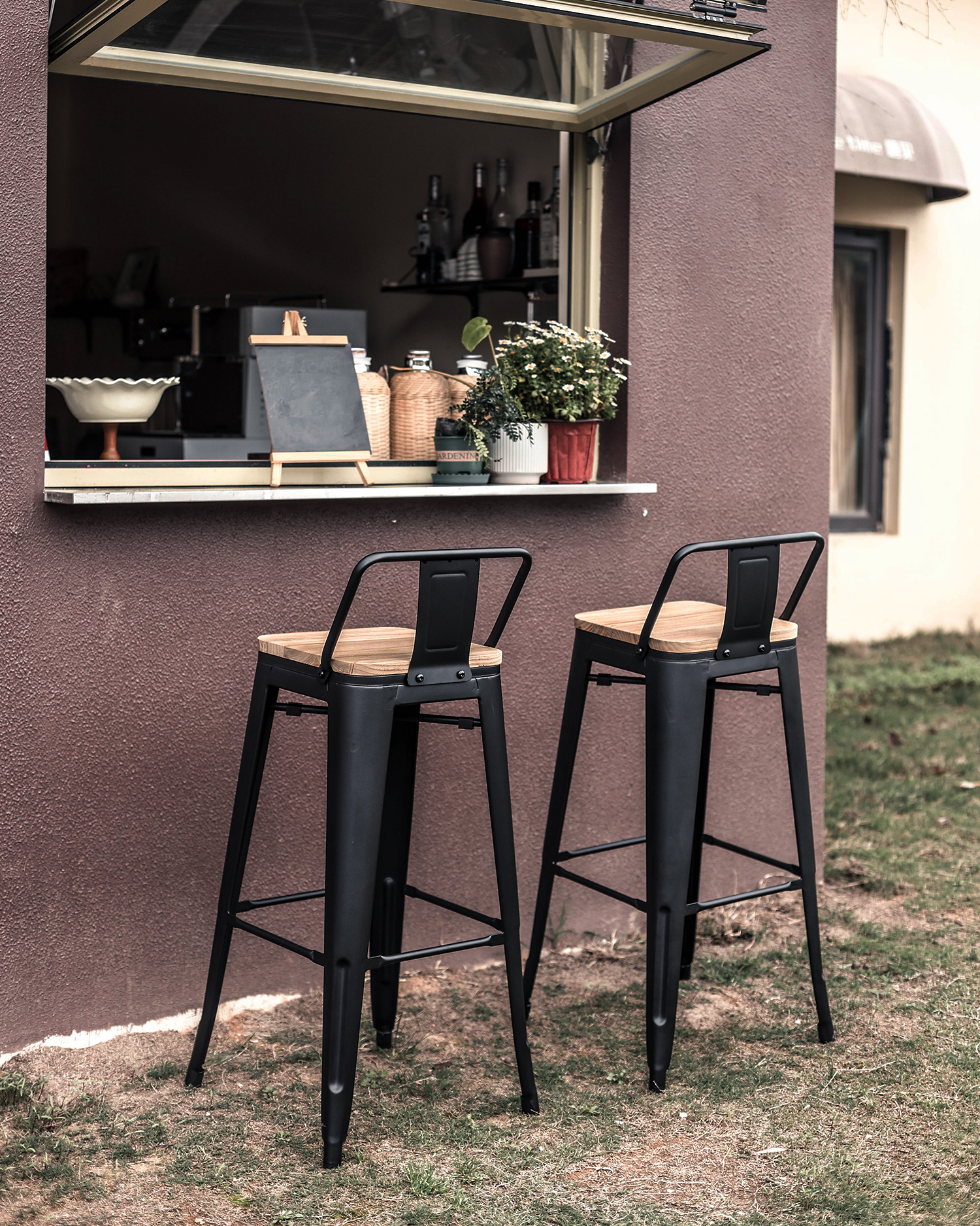 Rustieke patioontwerpstoelen Rustieke patioontwerpstoelen