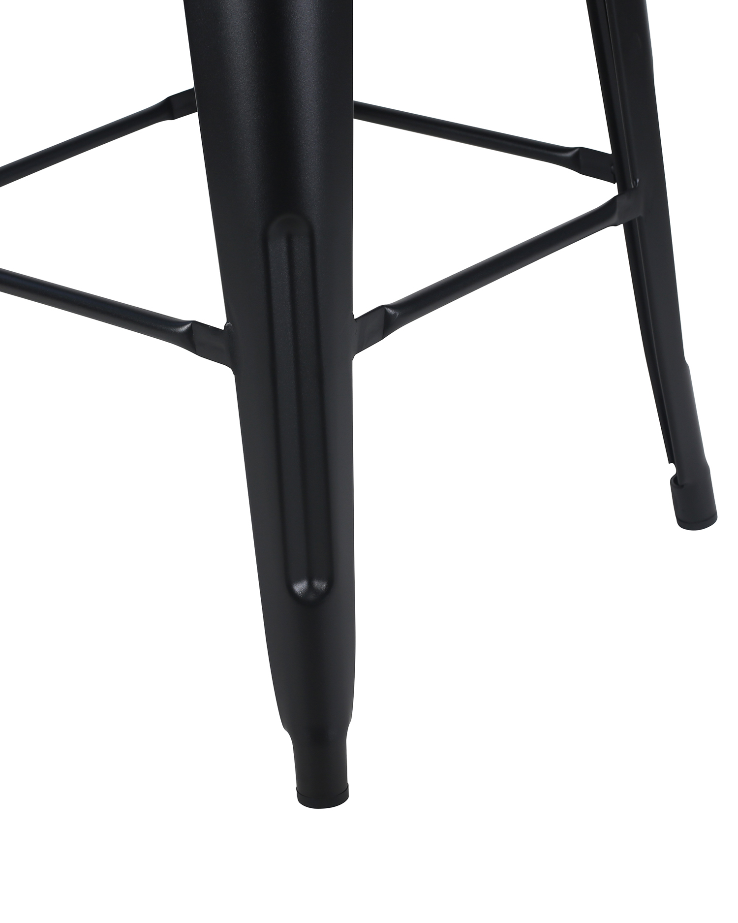 Backless black metalen krukken Backless black metalen krukken