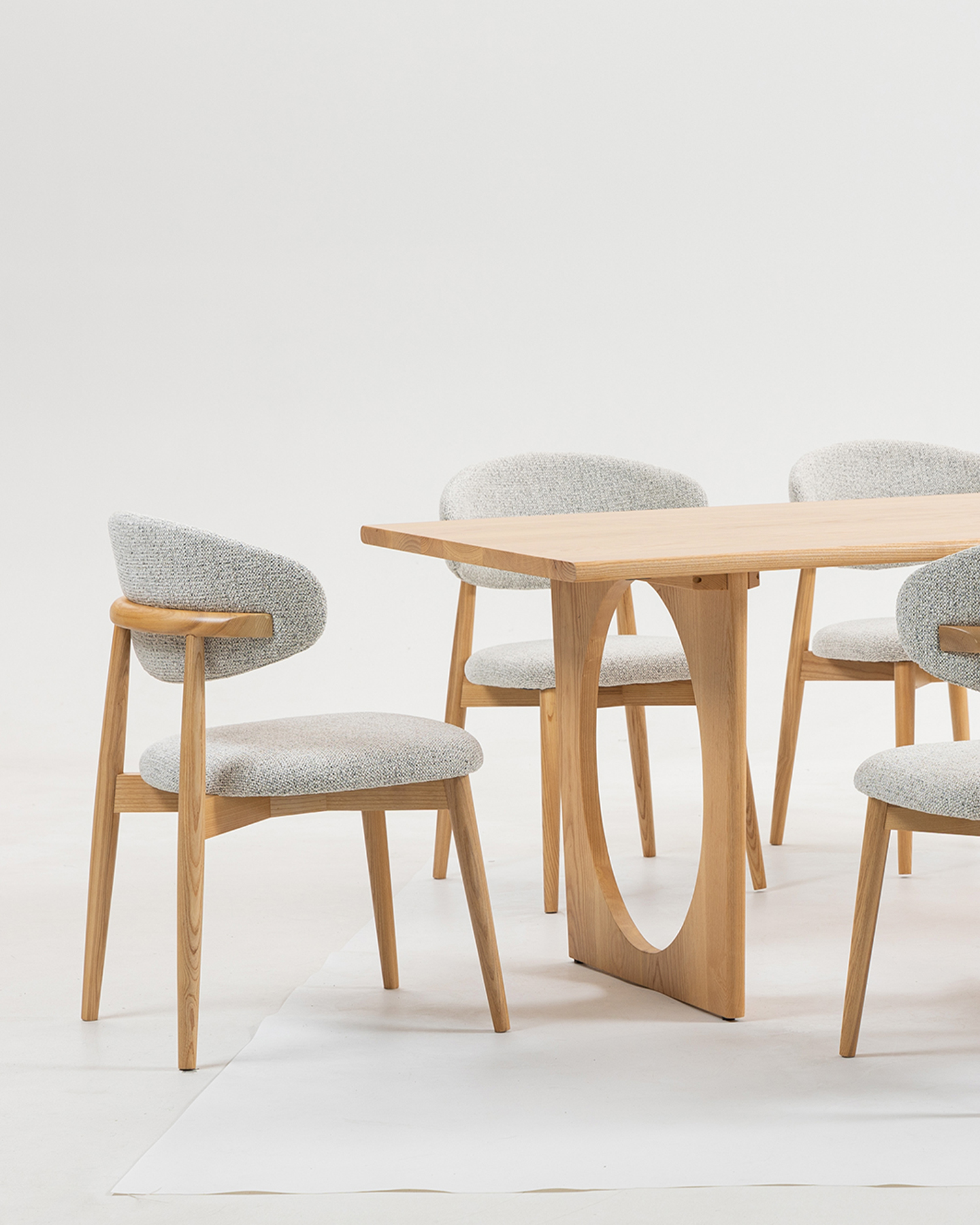Natuurlijke schoonheid Ash houten tafel Natuurlijke schoonheid Ash houten tafel
